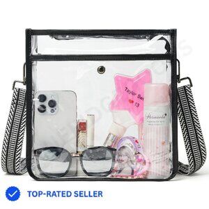 Clear Crossbody Bag Stadium Approved Minimal Chic Travel Work Concert